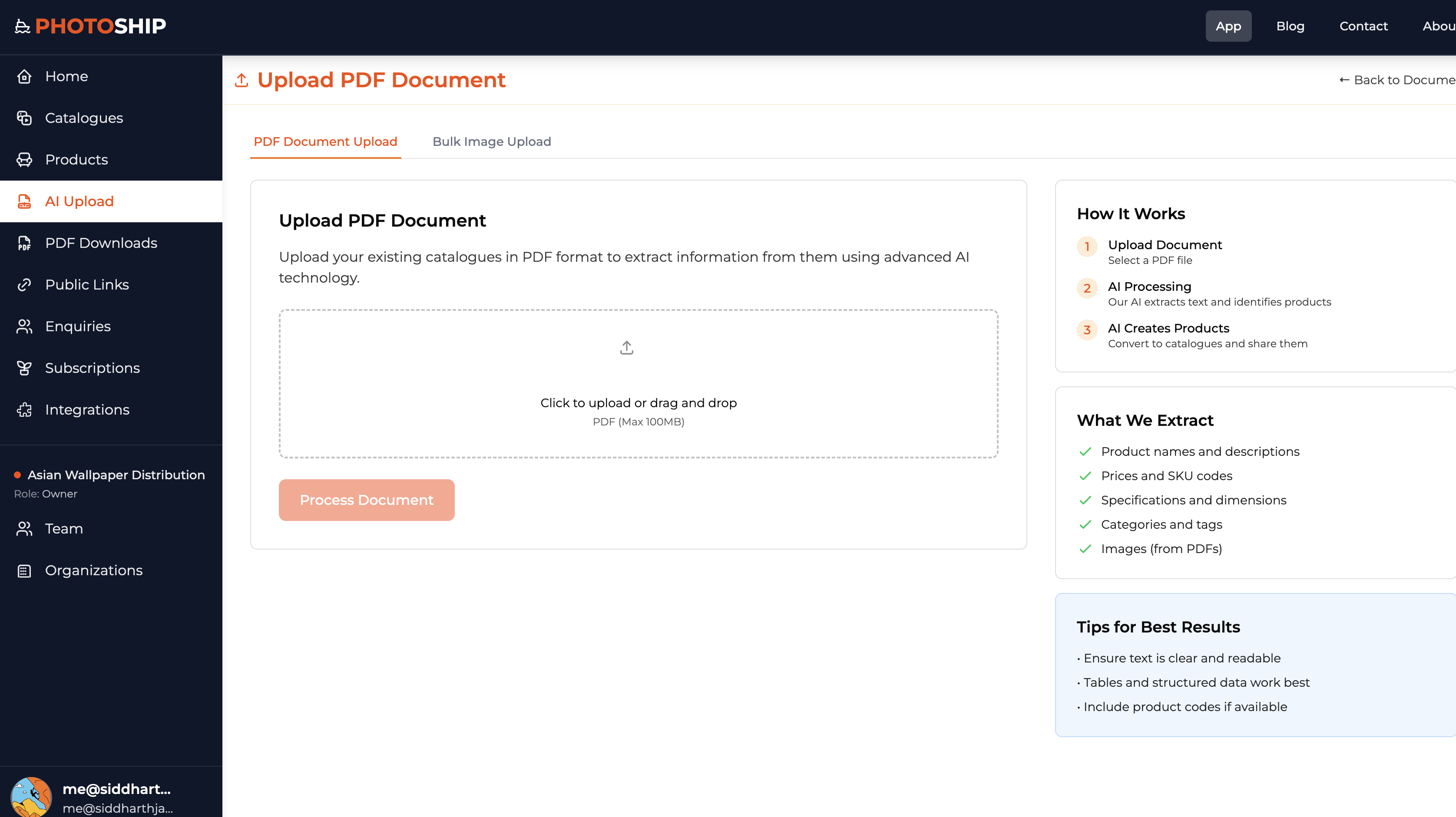 AI-Powered PDF Upload